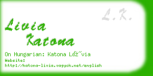 livia katona business card